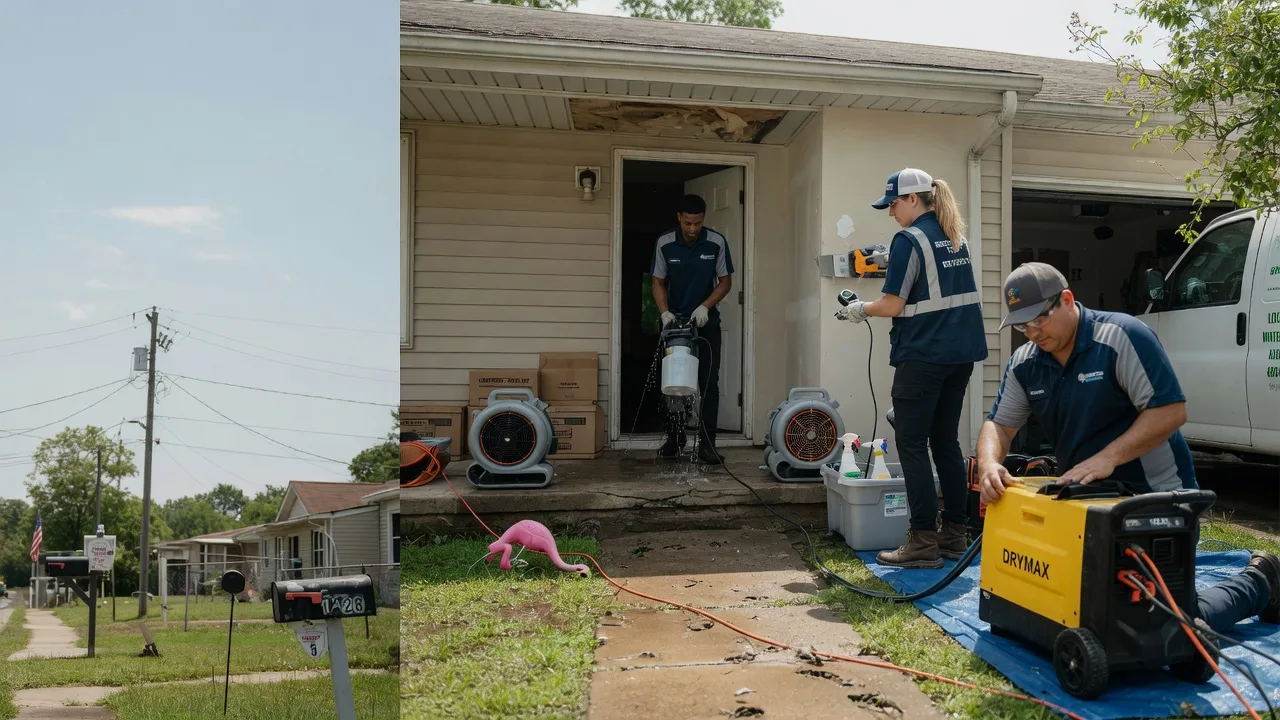 Storm Damage Water Removal in Dry Prong, LA near me